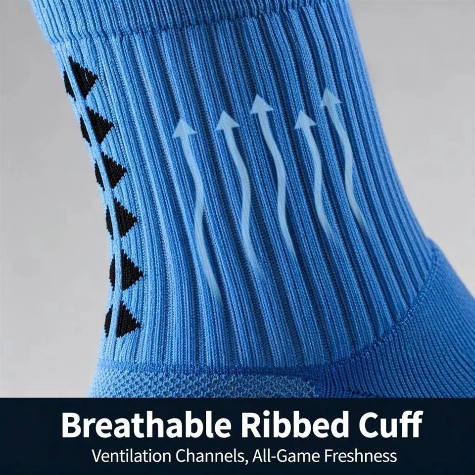 Professional Football Anti-Slip Soccer Traction Socks factory