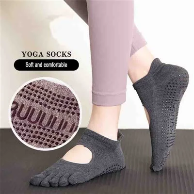Stokin Yoga Tersuai Untuk Wanita Genggaman Tidak-gelincir